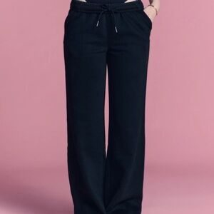 Womens LOVB Essentials Black Wide Leg Sweatpants - Black - Sz L/32" inseam - NEW